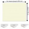 Plaque PVC Beige clair sur mesure - Signalétique, affichage et décoration
